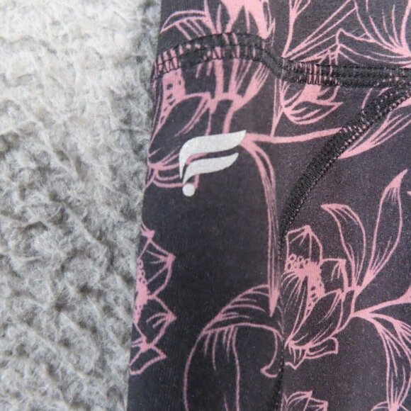 Fabletics Leggings Women Small Power Hold Floral Print Elastic High Waist - Picture 4 of 8